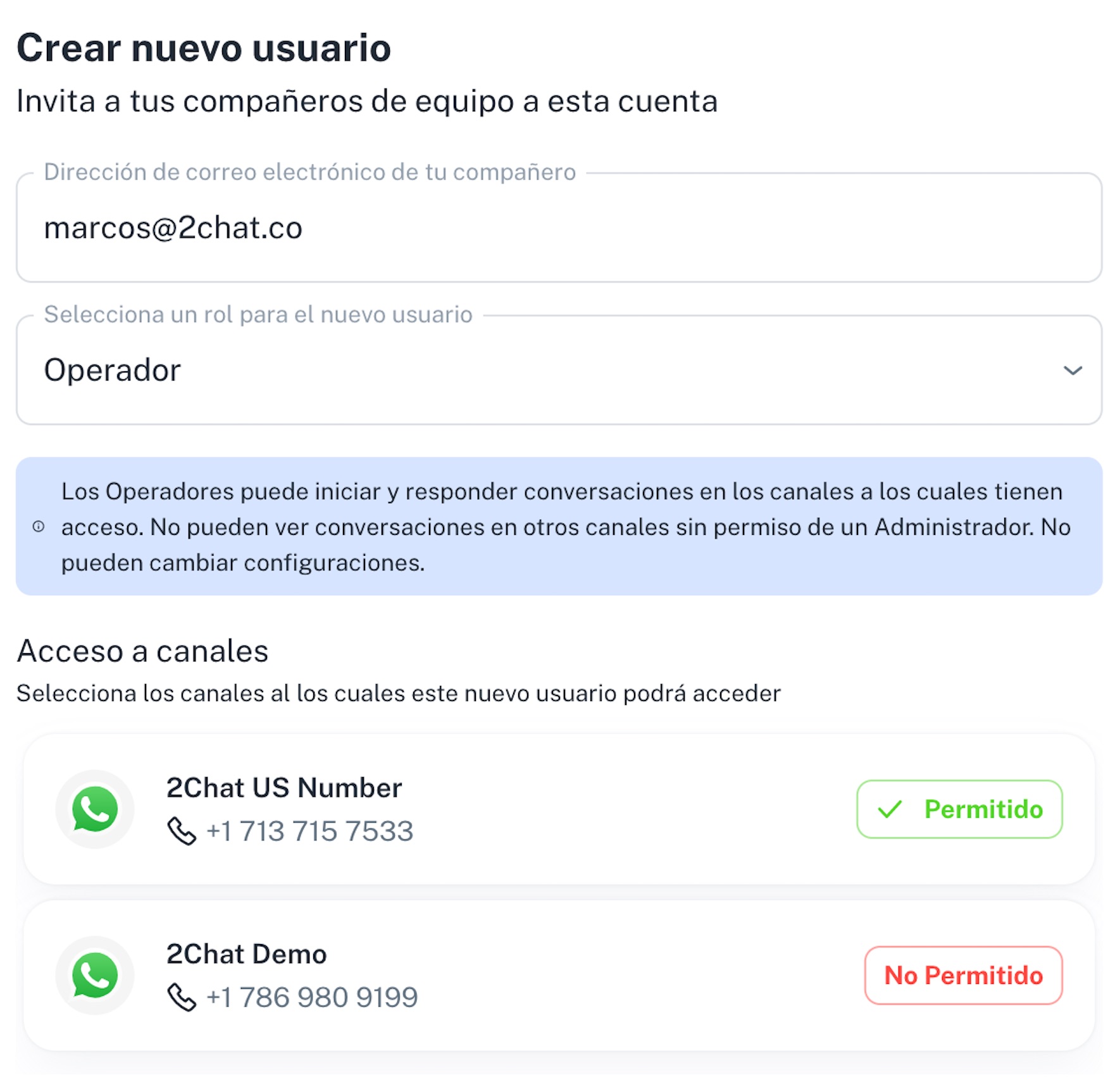 2Chat feature