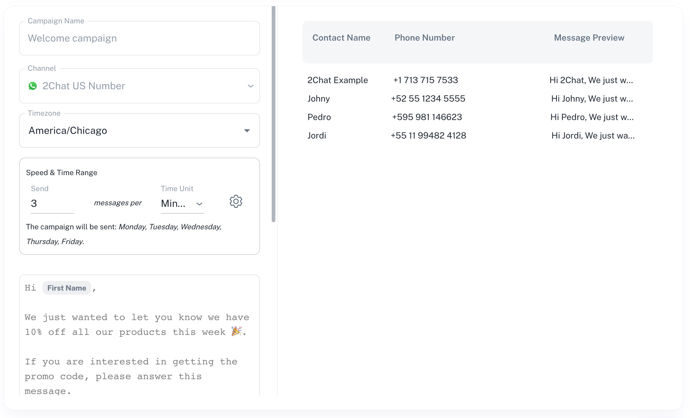 2Chat feature